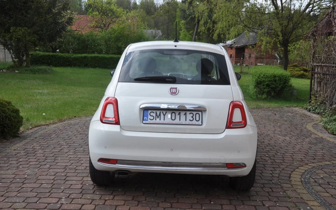 Fiat 500 cena 37900 przebieg: 105000, rok produkcji 2016 z Koziegłowy małe 92